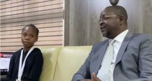 Sunday Dare Receives 11 Year Old Gymnastics Sensation, Stephanie Onusiriuka …Says She Is A Pride To Nigeria