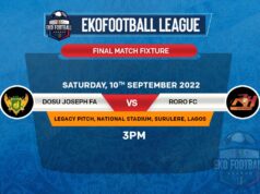 Ekofootball League Play-Off:Dosu Joseph Academy Out To stop Roro FC