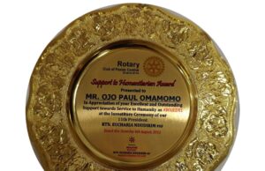 Nigerian Football Agent, Paul Ojo Gets Honored By Rotary International For Service