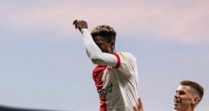 Peter Olayinka Reacts After Making European History With Slavia Praha
