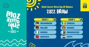 Nigeria Drawn With Host Mozambique in Group A As CAF Releases Beach Soccer Africa Cup Draws