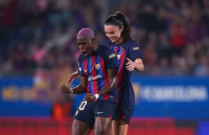 Oshoala Bags Brace In Barcelona’s Champions League Opener