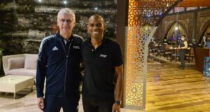 Qatar 2022: Sunday Oliseh Relishing Technical Expert Duties With Legendary Arsenal Coach, Arsene Wenger