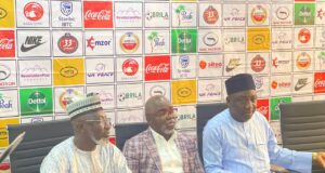 Excitement, As Amaju Pinnick Formally Hands Over NFF To Ibrahim Musa Gusau