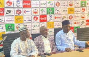 Excitement, As Amaju Pinnick Formally Hands Over NFF To Ibrahim Musa Gusau