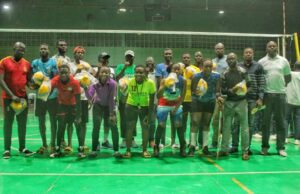 Maj Gen Gagariga Donates Balls to National Volleyball Division 1 and 2 Teams