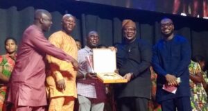 Nigerian Sensational Sprinter And World Record Holder Tobi Amusan On Tuesday November 8, Bagged An Award At Merit House In Abuja