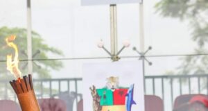 NSF 2022 : Gov Diri Receives Torch of Unity,Charges Team Bayelsa To Compete Fairly