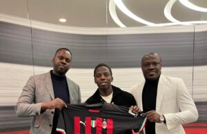 Eletu Hails Victor After Scoring On His Debut For AC Milan In Friendly Match