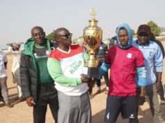 Tornadoes Chairman Storms Team’s Training Ground, Showers Encomiums On Players & Coaches For Clinching Gusau/Ahlan Pre-season Trophy
