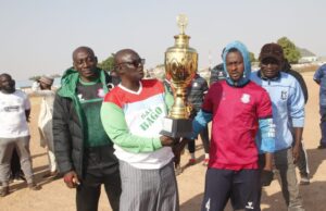 Tornadoes Chairman Storms Team’s Training Ground, Showers Encomiums On Players & Coaches For Clinching Gusau/Ahlan Pre-season Trophy
