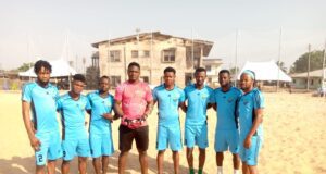 Sand Rangers Anegbette BSC Battles Buffalo Okpela BSC For 2022 Edo State Beach Soccer Tournament Trophy