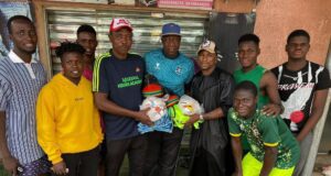Olakunle Olusegun, Former ABS FC Goal Poacher Donates To Arsenal Kiddies