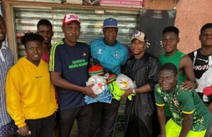 Olakunle Olusegun, Former ABS FC Goal Poacher Donates To Arsenal Kiddies