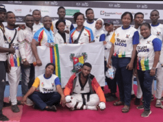 NSF Delta 2022: Lagos Taekwondo Team Receives Medals At The Multi-Purpose Hall Of Stephen Keshi Stadium