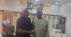 Iloenyosi Pays NFF President Alhaji Ibrahim Gusau A Courtesy Call