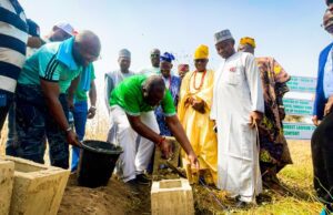 Sunday Dare Lays Foundation for Block of Classrooms at Girls High School