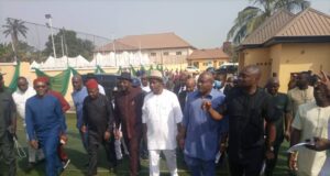 Minister Of Sports, Sunday Dare Laud Senator Ifeanyi Ubah As a Football Revolutionarist, Commission His Multipurpose Sports Club