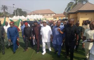 Minister Of Sports, Sunday Dare Laud Senator Ifeanyi Ubah As a Football Revolutionarist, Commission His Multipurpose Sports Club