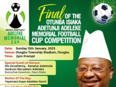 Gov. Adeleke, Ataoja Of Osogbo, Timi Of Ede, Yeye Adeleke-Sanni Others To Grace Final Of Otunba Isiaka Adetunji Adeleke Memorial Cup