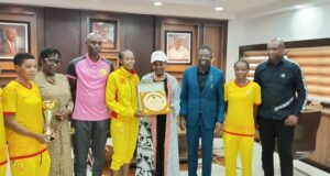 Edo First Lady Receives Sheroes Pre-Season Cup Award, Hail Organisers, As Deputy Gov. Congratulates Recipient