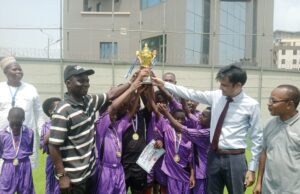 De Beautiful Beginning Coach Reacts After Winning Kid’s Cup In Lagos