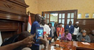 Ambassador Abba Rimi honours bronze-medallists Flying Eagles