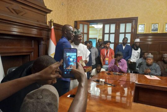 Ambassador Abba Rimi honours bronze-medallists Flying Eagles