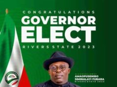 Rivers United Congratulates Sir Siminialayi Fubara On His Election As Rivers State Governor