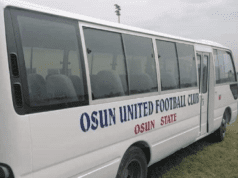 NWFL’23: Governor Adeleke Watches Rivers Angels Wallops Osun Babes, Two New Buses Presents To Football Clubs
