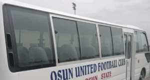 NWFL’23: Governor Adeleke Watches Rivers Angels Wallops Osun Babes, Two New Buses Presents To Football Clubs