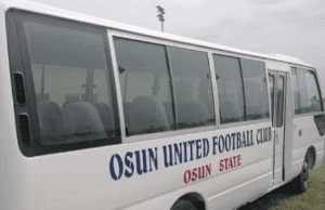 NWFL’23: Governor Adeleke Watches Rivers Angels Wallops Osun Babes, Two New Buses Presents To Football Clubs