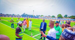 Governor Sule Inspects Lafia City Stadium