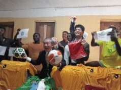 Japan Ambassador Visits Igamu Tiger FC Camp… Donates Football Items