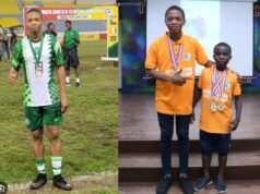 Golden Eaglets Striker Light Eke Shines On and Off the Field, Graduates from Secondary School with Flying Colors