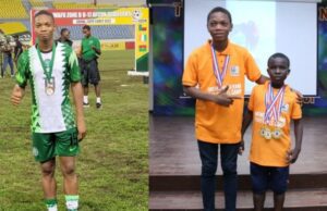 Golden Eaglets Striker Light Eke Shines On and Off the Field, Graduates from Secondary School with Flying Colors