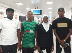 AFRICAN BEACH GAMES HAMMAMET 2023: Nigeria Teqball Contingent Depart For Tunisia
