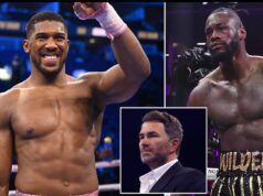 Eddie Hearn Reveals Mega Offer Bout For Anthony Joshua Against Deontay Wilder In Saudi Arabia