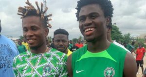 Who Says Dreams Don’t Come True, Daga Meets Samuel Chukwueze As One Of His Dreams Is Fulfilled