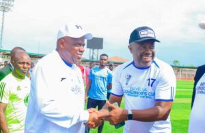 PROSPERITY CUP : NFF President, Austin Eguavoen, George Alu Other Football Big Wigs Storm Yenagoa For Closing Ceremony Of Africa’s Biggest Grassroots Football Tournament, As Gov Diri To Declare Tournament Close On Sunday