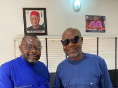Abia Warriors Chairman Pays Official Visit To Abia Commissioner For Sports And Youth Development, Assures Him Of Improved Abia Warriors FC This Season