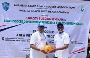 Chikelue Iloenyosi Assures Of Anambra State FA Support Towards Beach Soccer Development