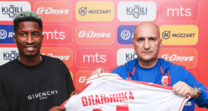 Peter Olayinka Makes Striking Debut In Serbia Pro League With Crvena Zvezda