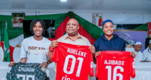 Osun State Governor Host, Commends Super Falcons Duo For World Cup Efforts