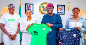 Lagos Governor Applauds Super Falcons Star Asisat Oshoala As ‘Agba Baller’ For Historic FIFA Women’s World Cup Feat