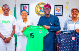 Lagos Governor Applauds Super Falcons Star Asisat Oshoala As ‘Agba Baller’ For Historic FIFA Women’s World Cup Feat