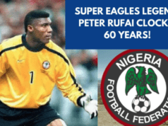Legendary Nigerian Goalkeeper Peter Rufai Celebrates 60th Birthday: NFF Sends Warm Wishes