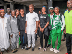 Sports Minister, Hon. Enoh Welcomes Nigeria’s Delegation From The World Athletics Championships…Assures Increased Funding For Athletics