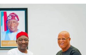 NFF President Visits Gov.Umo Eno, Says Next Six Super Eagles’ Matches To Be Held In Uyo