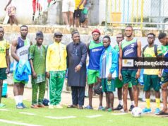 Olayiwola Dangles N.1million Naira On Hammola FC At Optima Energy Gold Cup